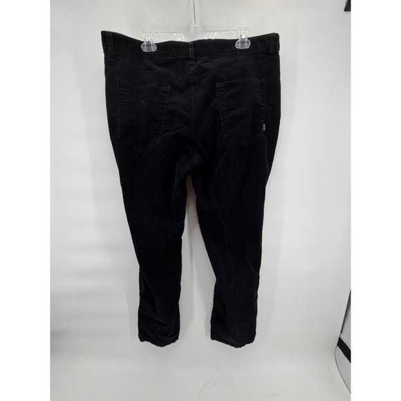 Alfani Men's Black Corduroy Pants 38x31 Slim Straight Stretch 5-Pocket FA22 - Picture 3 of 6